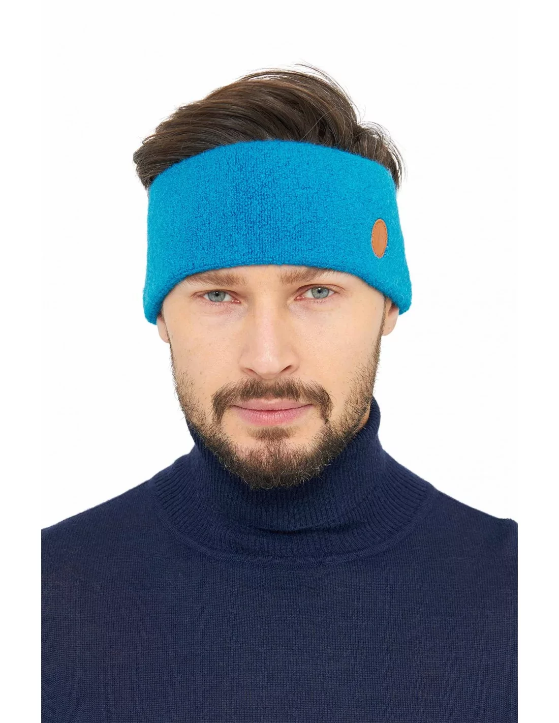 Alpaka Stretch Stirnband Azur Alpaka Online Shop